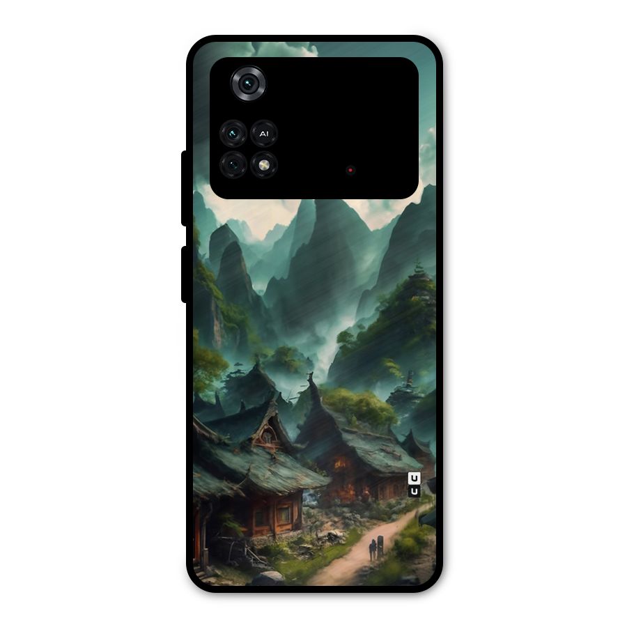 Ancient Village Metal Back Case for Poco M4 Pro 4G