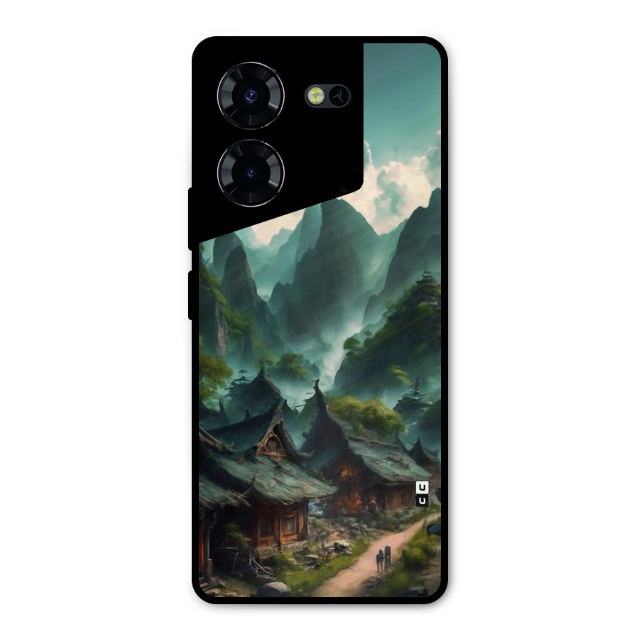 Ancient Village Metal Back Case for Tecno Pova 5 Pro 5G