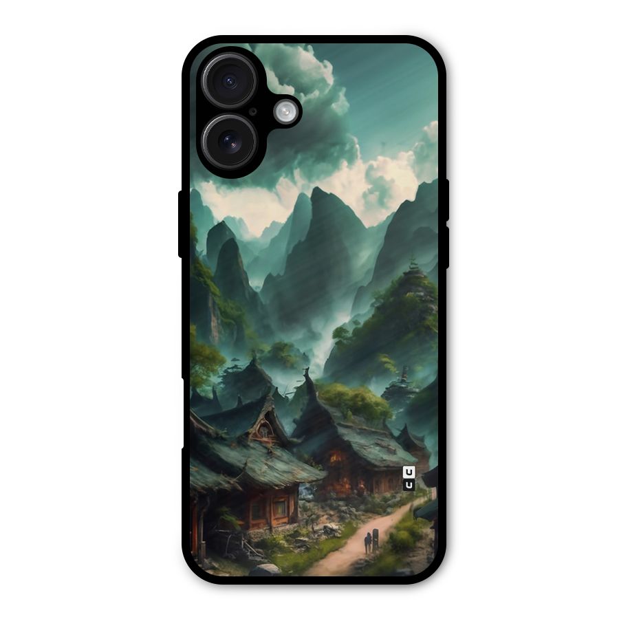 Ancient Village Metal Back Case for iPhone 16 Plus