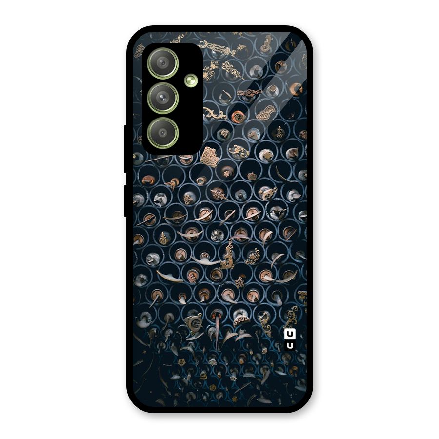 Ancient Wall Circles Glass Back Case for Galaxy A54