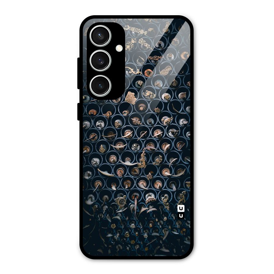 Ancient Wall Circles Glass Back Case for Galaxy S23 FE