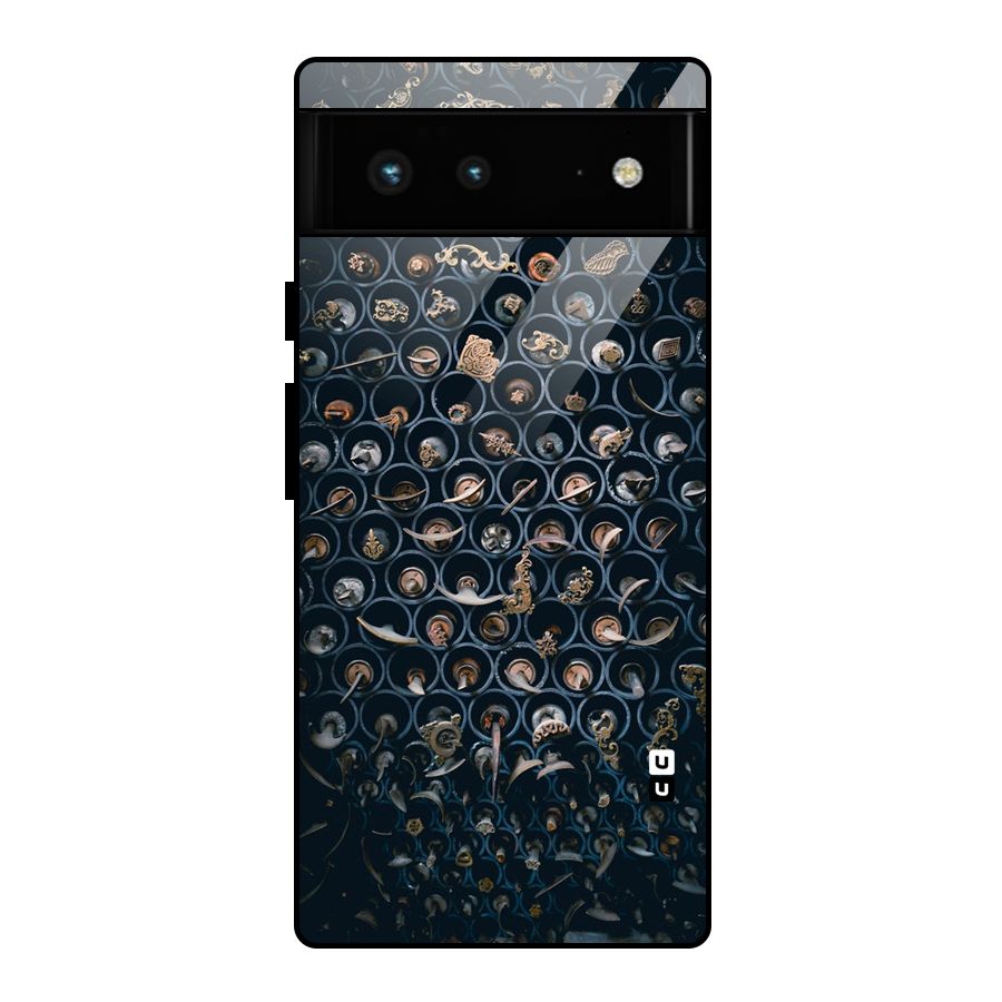 Ancient Wall Circles Glass Back Case for Google Pixel 6