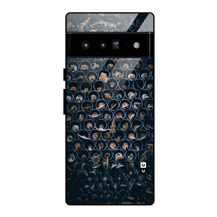 Ancient Wall Circles Glass Back Case for Google Pixel 6 Pro