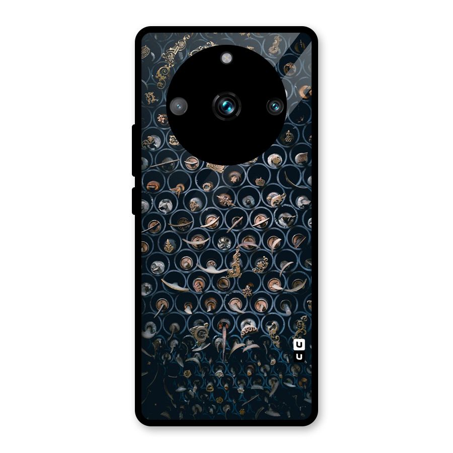 Ancient Wall Circles Glass Back Case for Realme 11 Pro