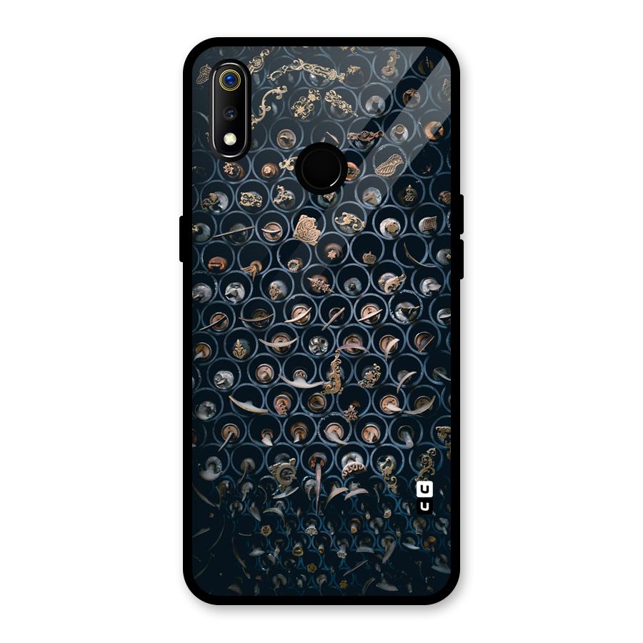 Ancient Wall Circles Glass Back Case for Realme 3i