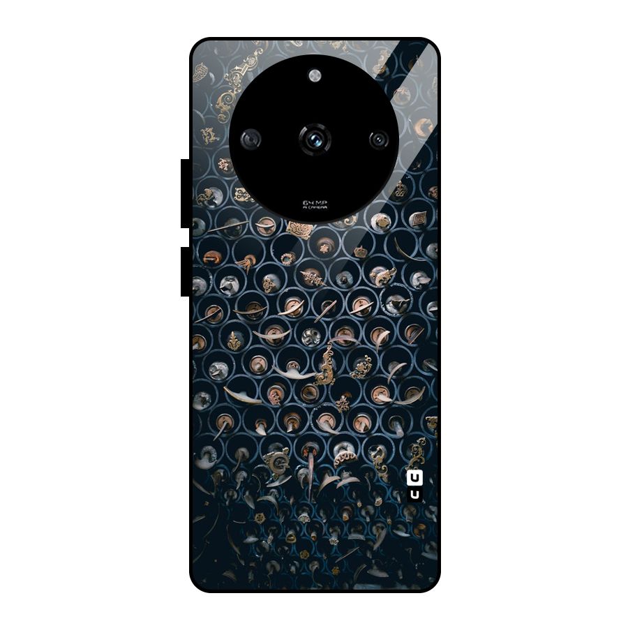 Ancient Wall Circles Glass Back Case for Realme Narzo 60 5G