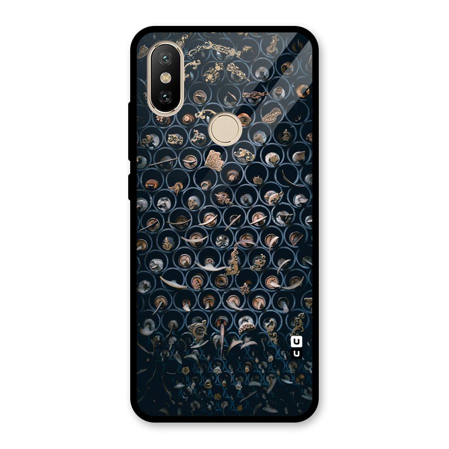 Ancient Wall Circles Glass Back Case for Redmi A2