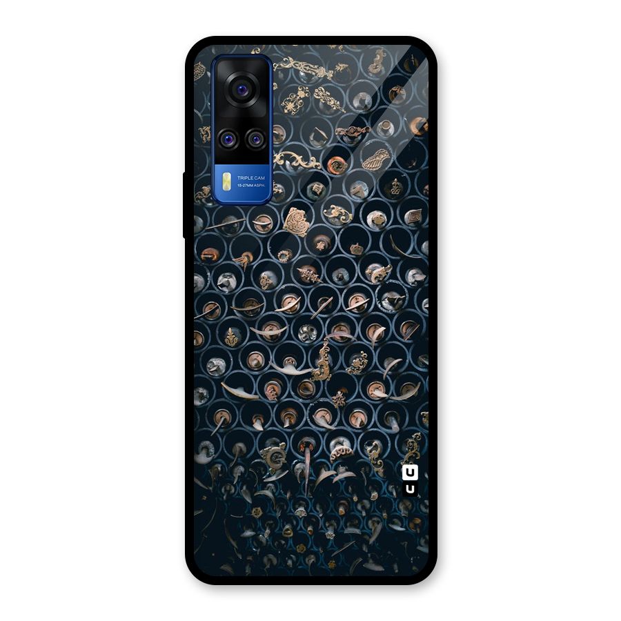 Ancient Wall Circles Glass Back Case for Vivo Y31