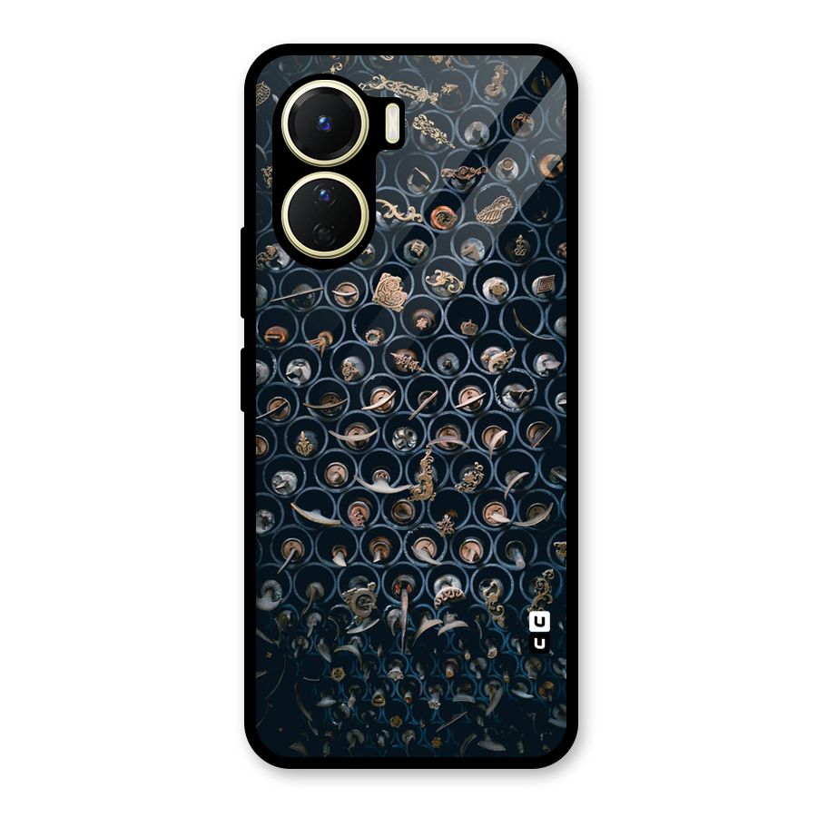 Ancient Wall Circles Glass Back Case for Vivo Y56