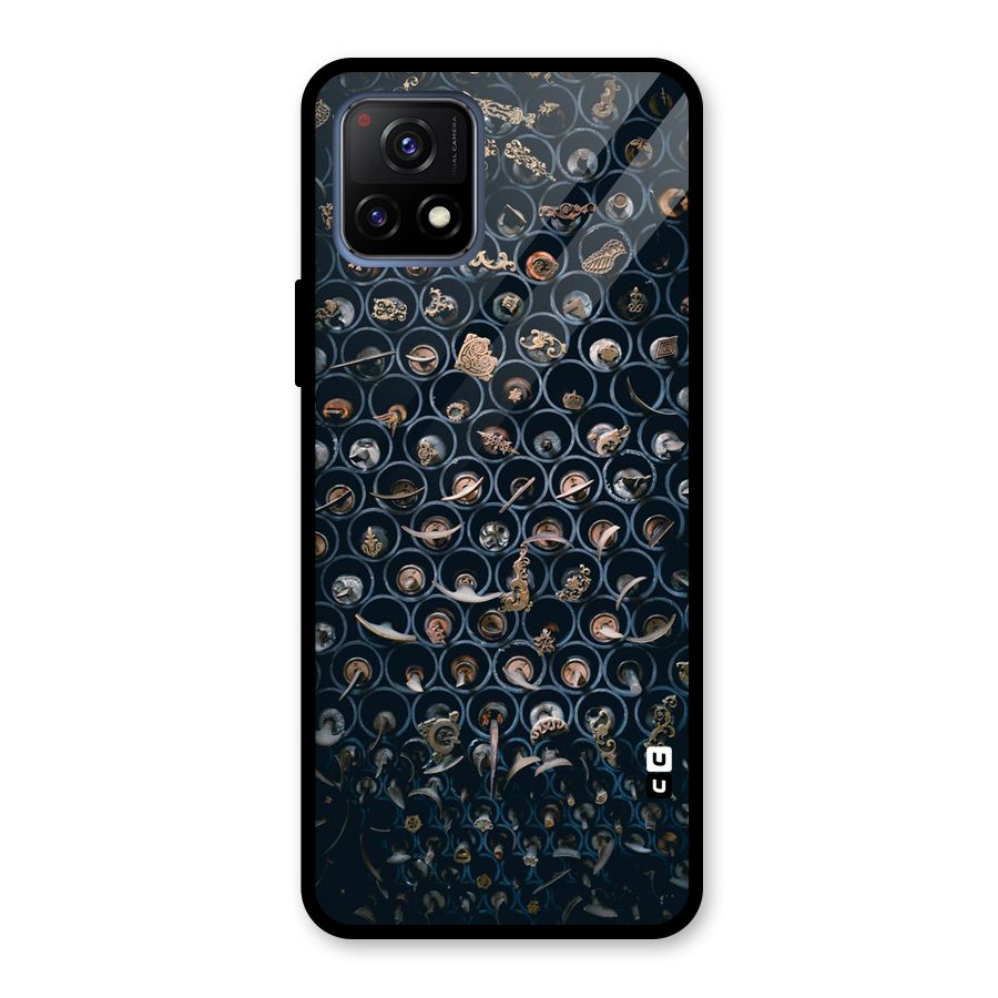 Ancient Wall Circles Glass Back Case for Vivo Y72 5G