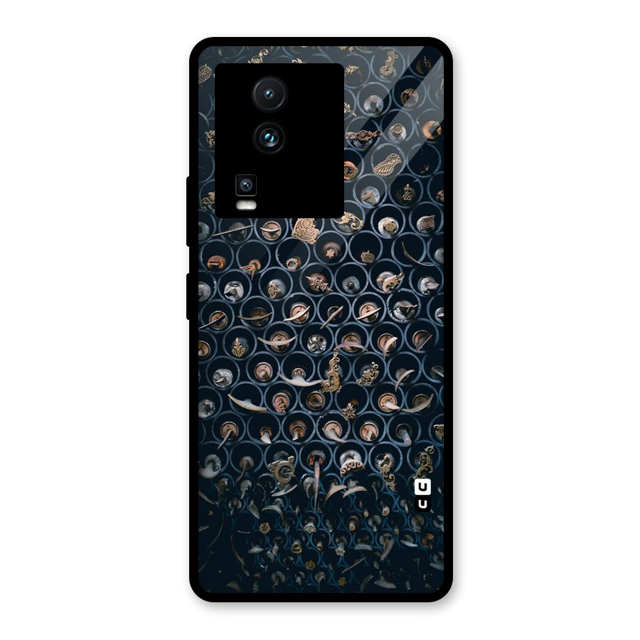 Ancient Wall Circles Glass Back Case for Vivo iQOO Neo 7