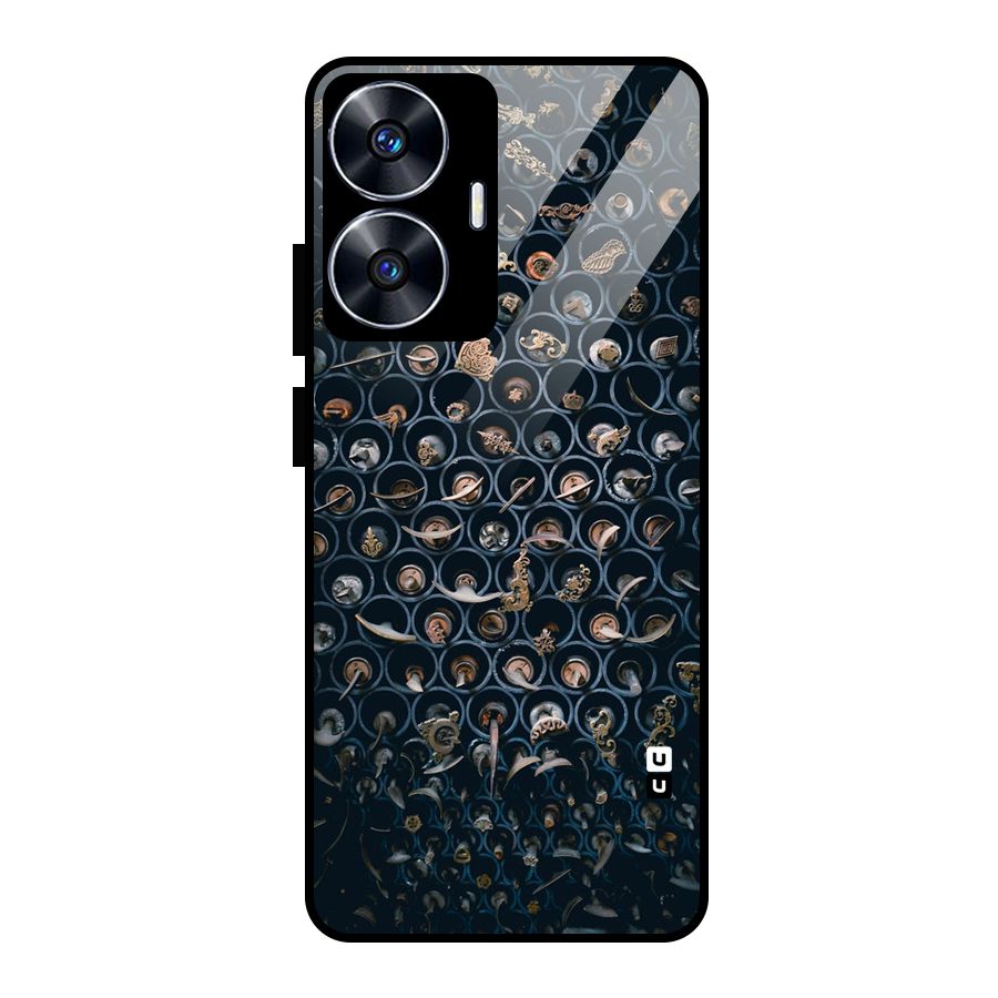 Ancient Wall Circles Glass Back Case for realme C55