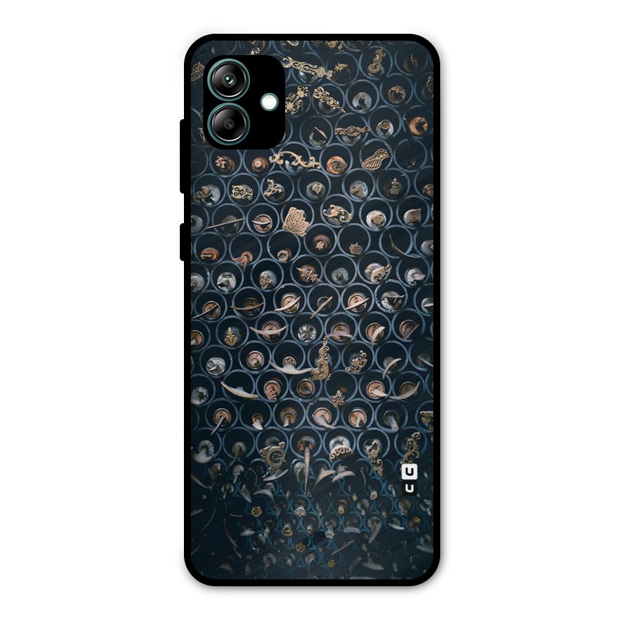 Ancient Wall Circles Metal Back Case for Galaxy A04