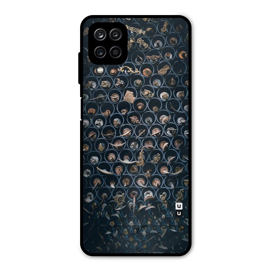 Ancient Wall Circles Metal Back Case for Galaxy A12