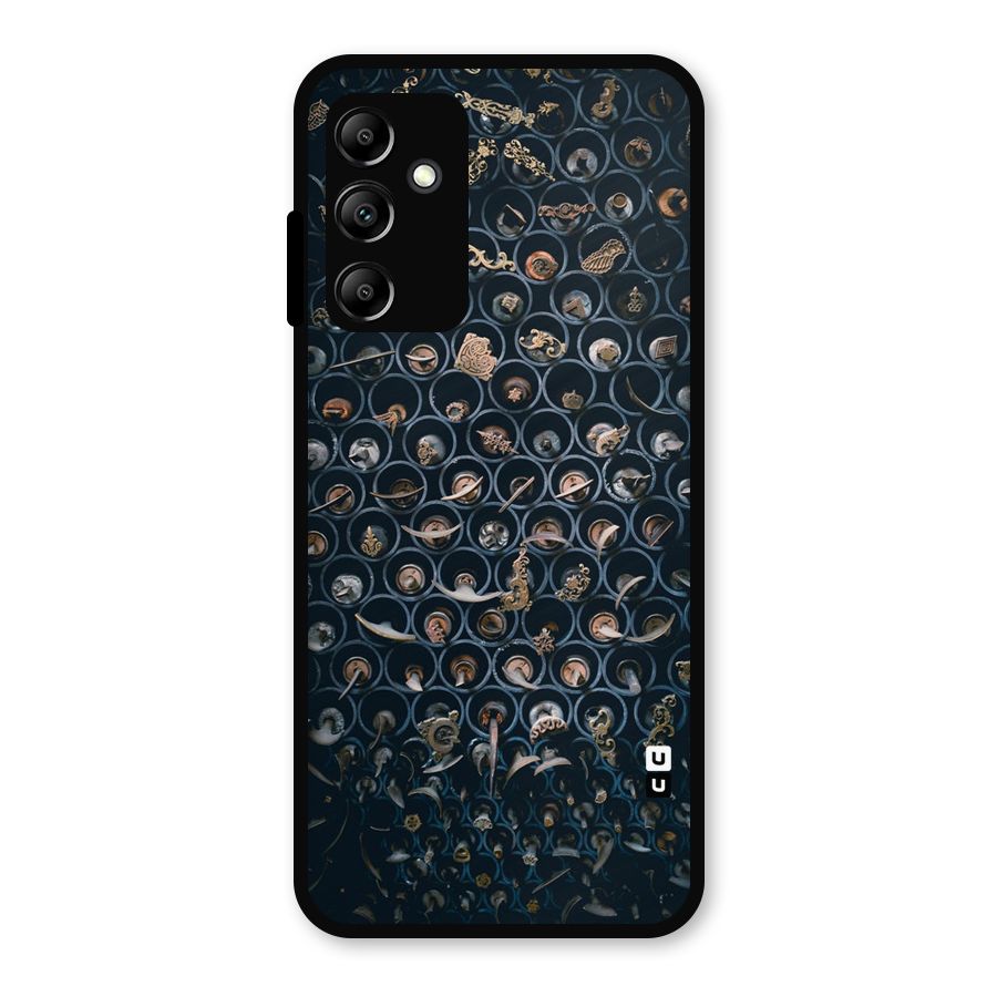 Ancient Wall Circles Metal Back Case for Galaxy A14 5G