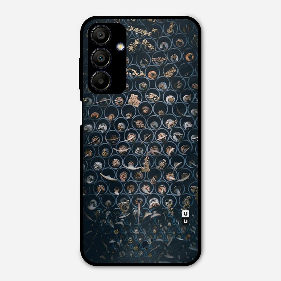Ancient Wall Circles Metal Back Case for Galaxy A15 5G