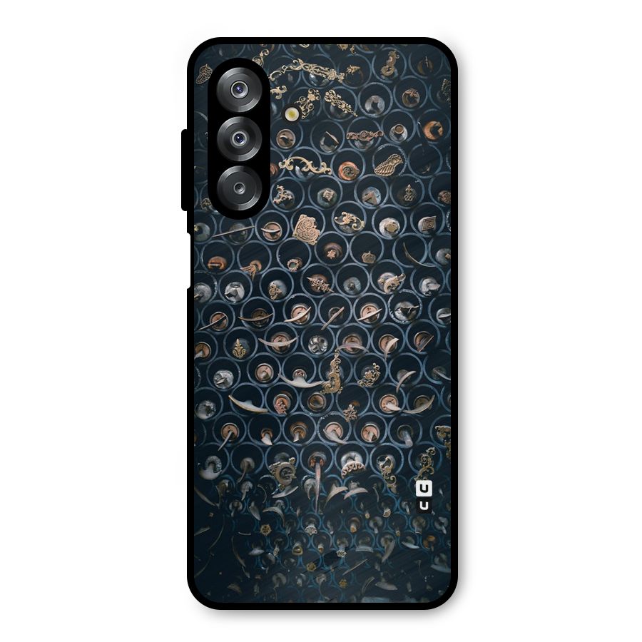 Ancient Wall Circles Metal Back Case for Galaxy A26
