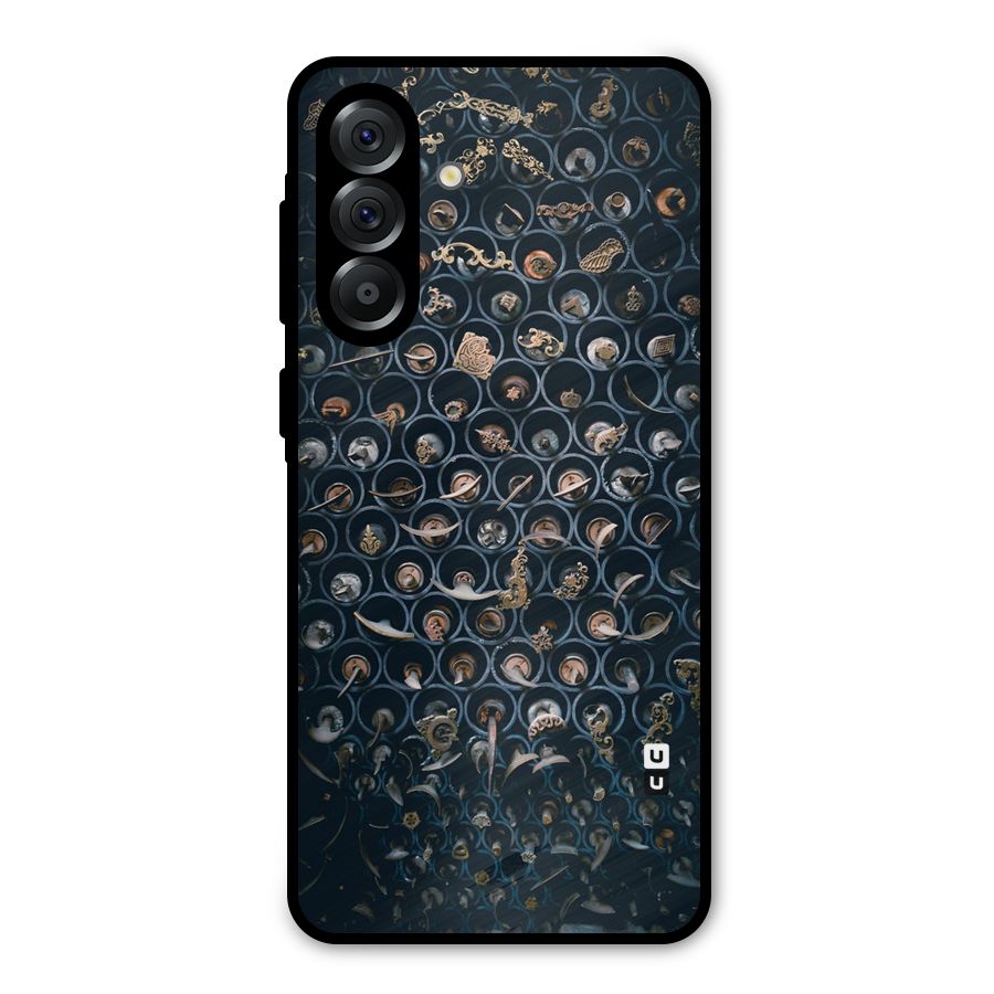 Ancient Wall Circles Metal Back Case for Galaxy A36