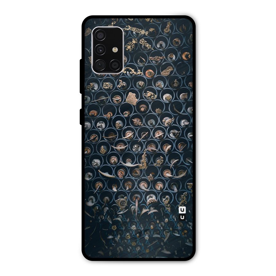 Ancient Wall Circles Metal Back Case for Galaxy A51