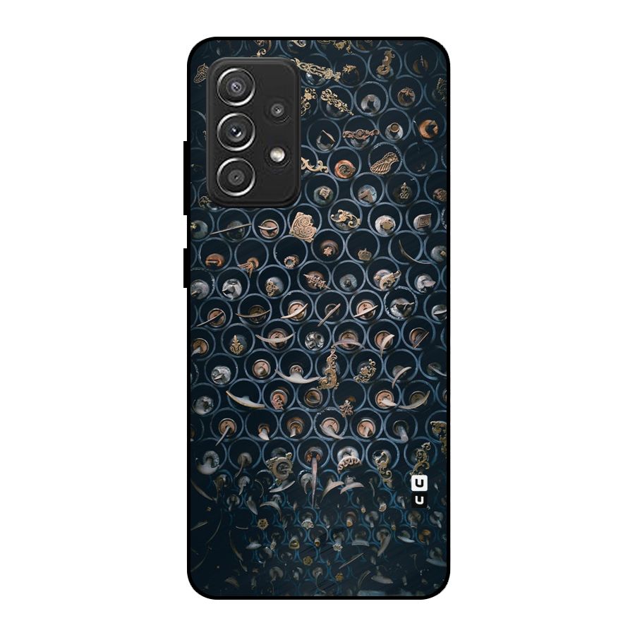 Ancient Wall Circles Metal Back Case for Galaxy A52s 5G