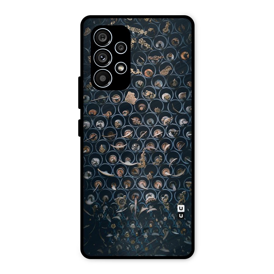 Ancient Wall Circles Metal Back Case for Galaxy A53 5G