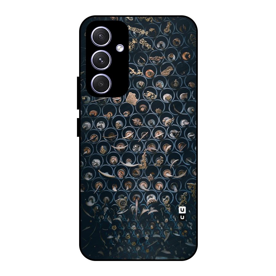 Ancient Wall Circles Metal Back Case for Galaxy A54