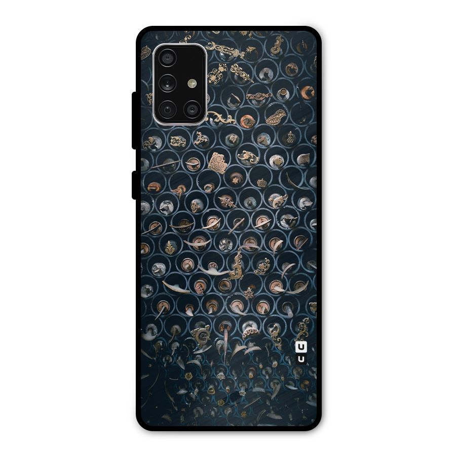 Ancient Wall Circles Metal Back Case for Galaxy A71