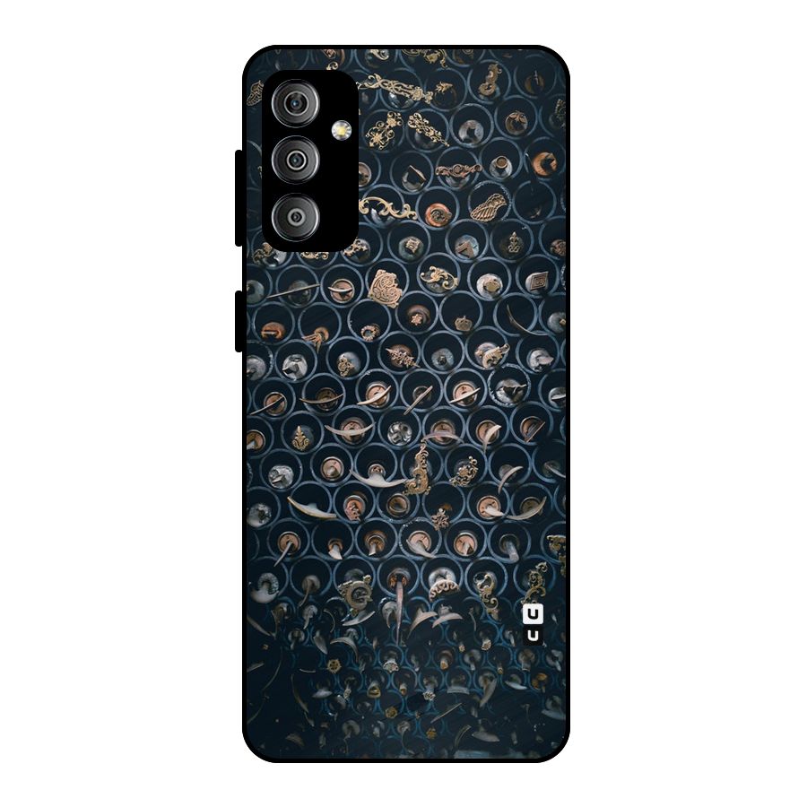Ancient Wall Circles Metal Back Case for Galaxy F23