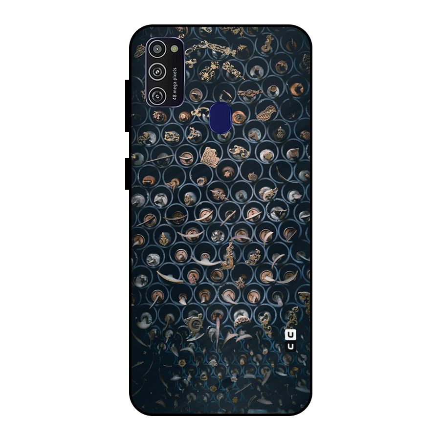 Ancient Wall Circles Metal Back Case for Galaxy M21