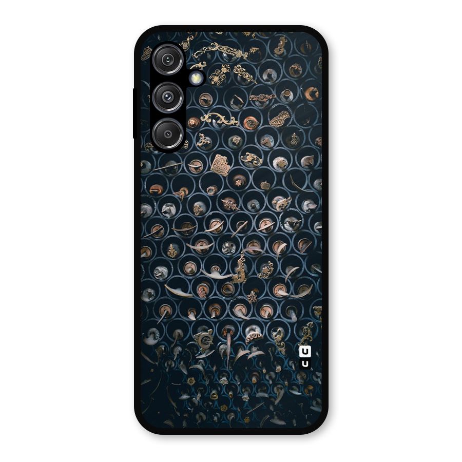 Ancient Wall Circles Metal Back Case for Galaxy M34 5G