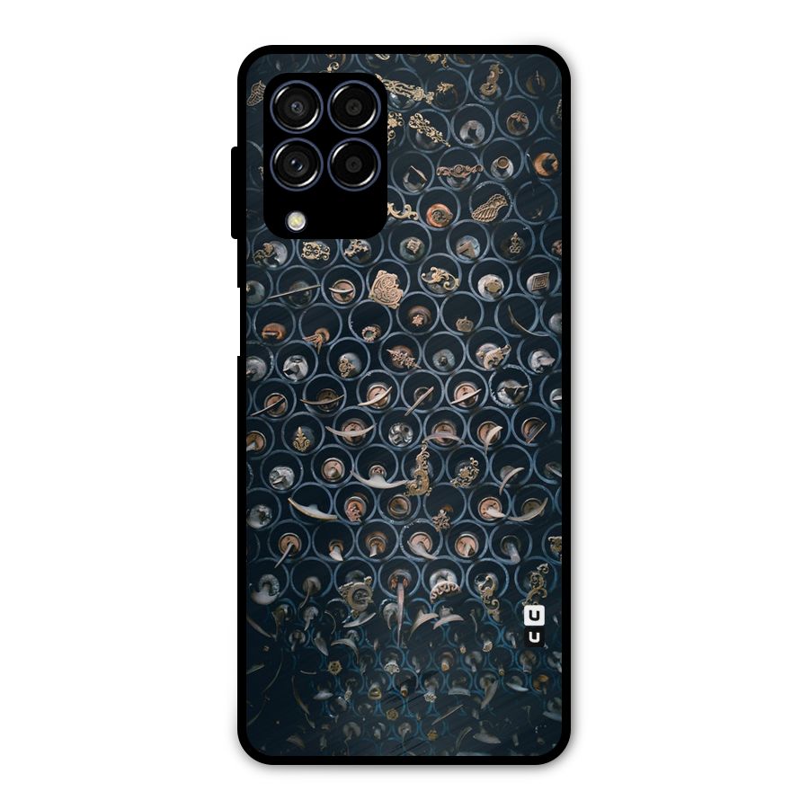 Ancient Wall Circles Metal Back Case for Galaxy M53 5G