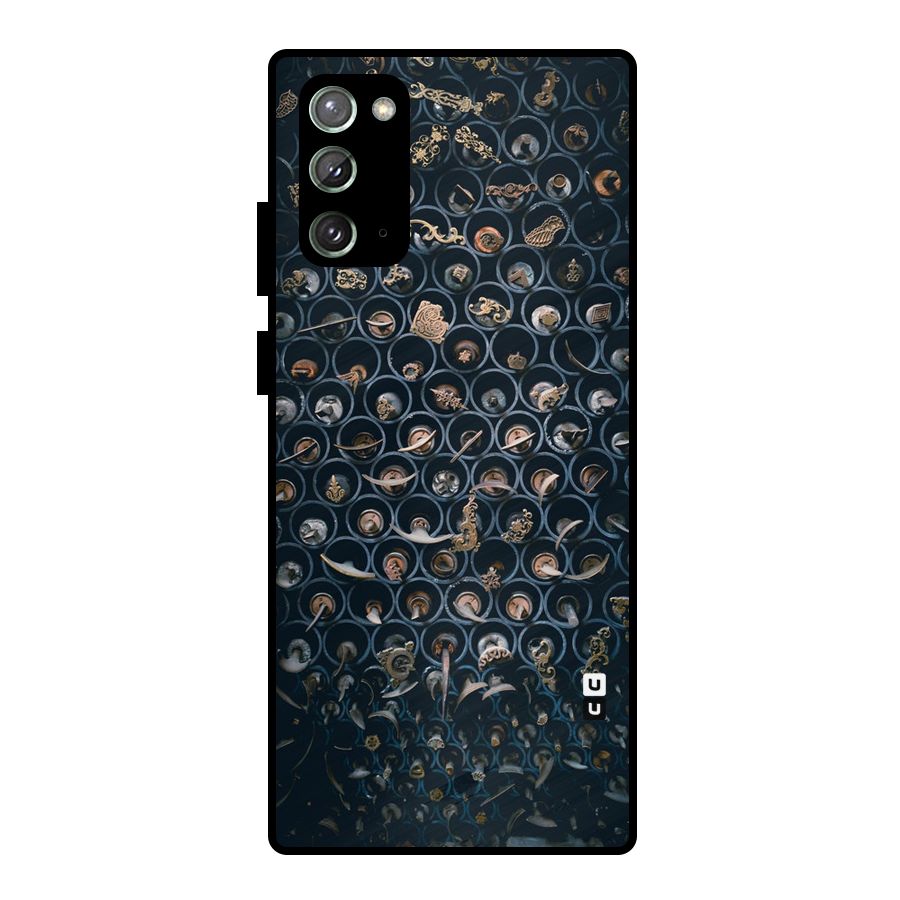 Ancient Wall Circles Metal Back Case for Galaxy Note 20