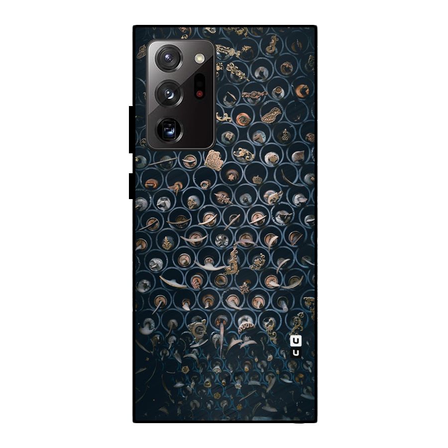 Ancient Wall Circles Metal Back Case for Galaxy Note 20 Ultra