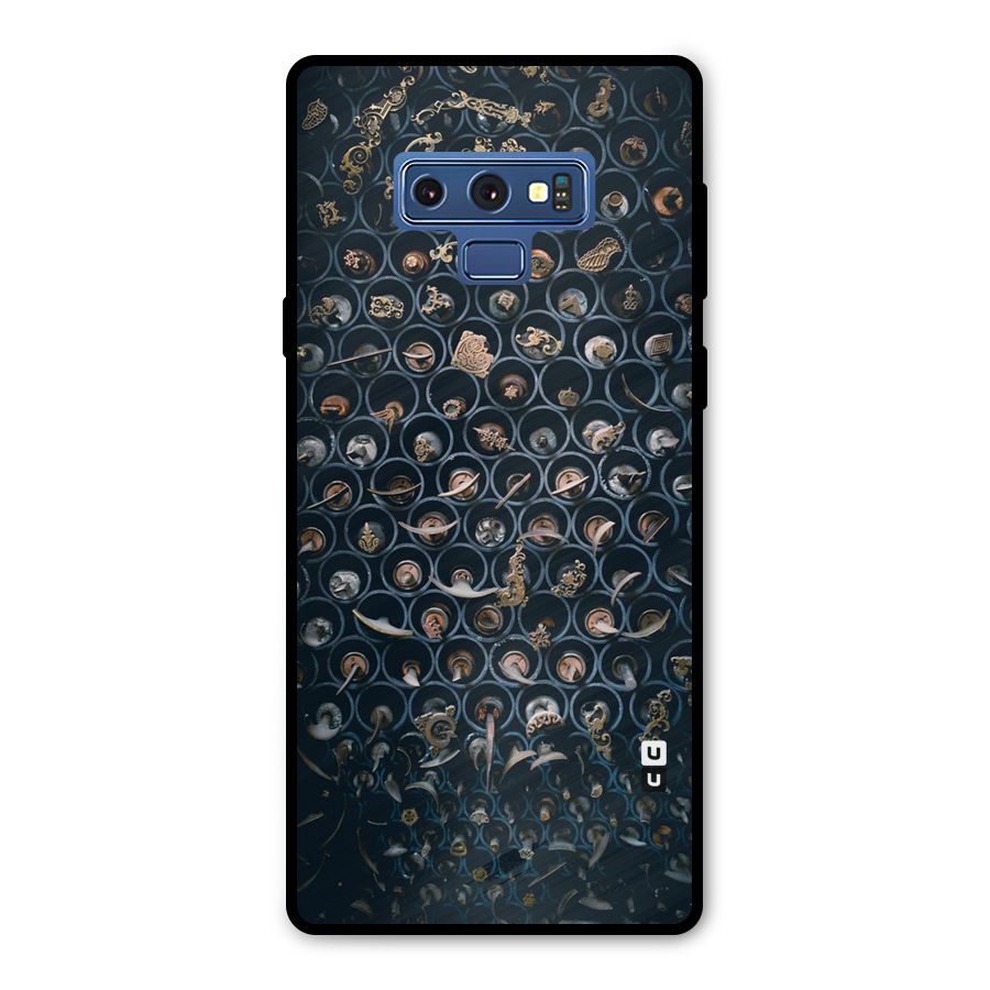 Ancient Wall Circles Metal Back Case for Galaxy Note 9