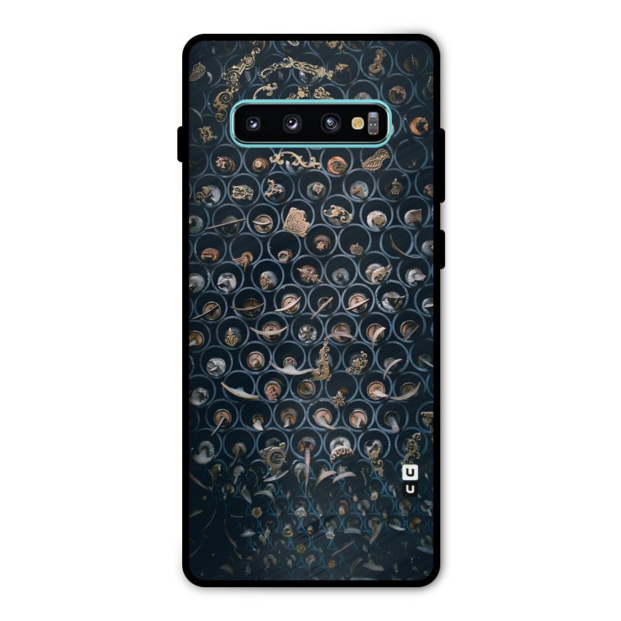 Ancient Wall Circles Metal Back Case for Galaxy S10 Plus