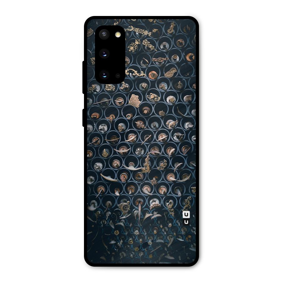 Ancient Wall Circles Metal Back Case for Galaxy S20