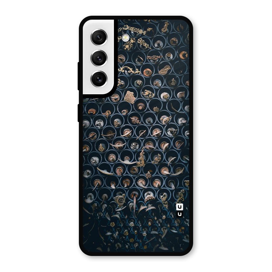 Ancient Wall Circles Metal Back Case for Galaxy S21 FE 5G