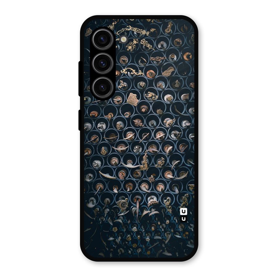 Ancient Wall Circles Metal Back Case for Galaxy S23