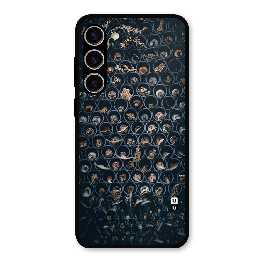 Ancient Wall Circles Metal Back Case for Galaxy S23 Plus