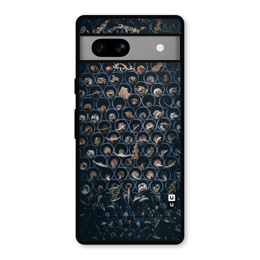 Ancient Wall Circles Metal Back Case for Google Pixel 7a
