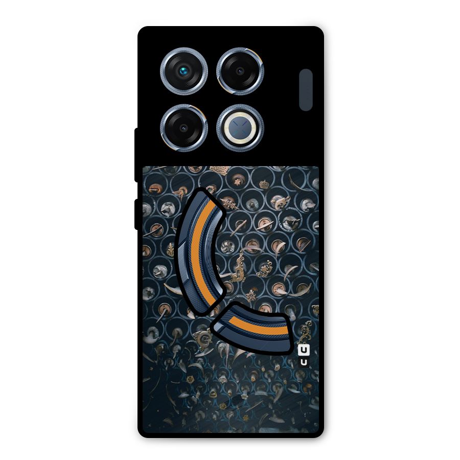 Ancient Wall Circles Metal Back Case for Infinix GT 20 Pro