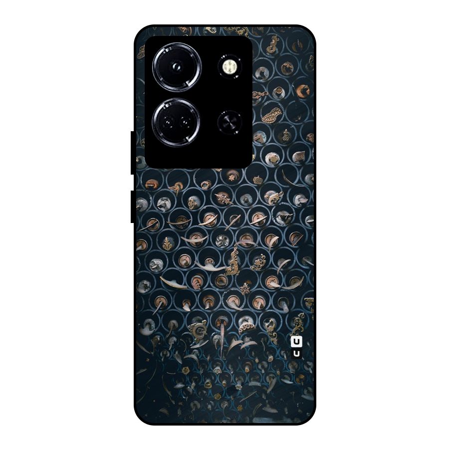 Ancient Wall Circles Metal Back Case for Infinix Note 30 5G