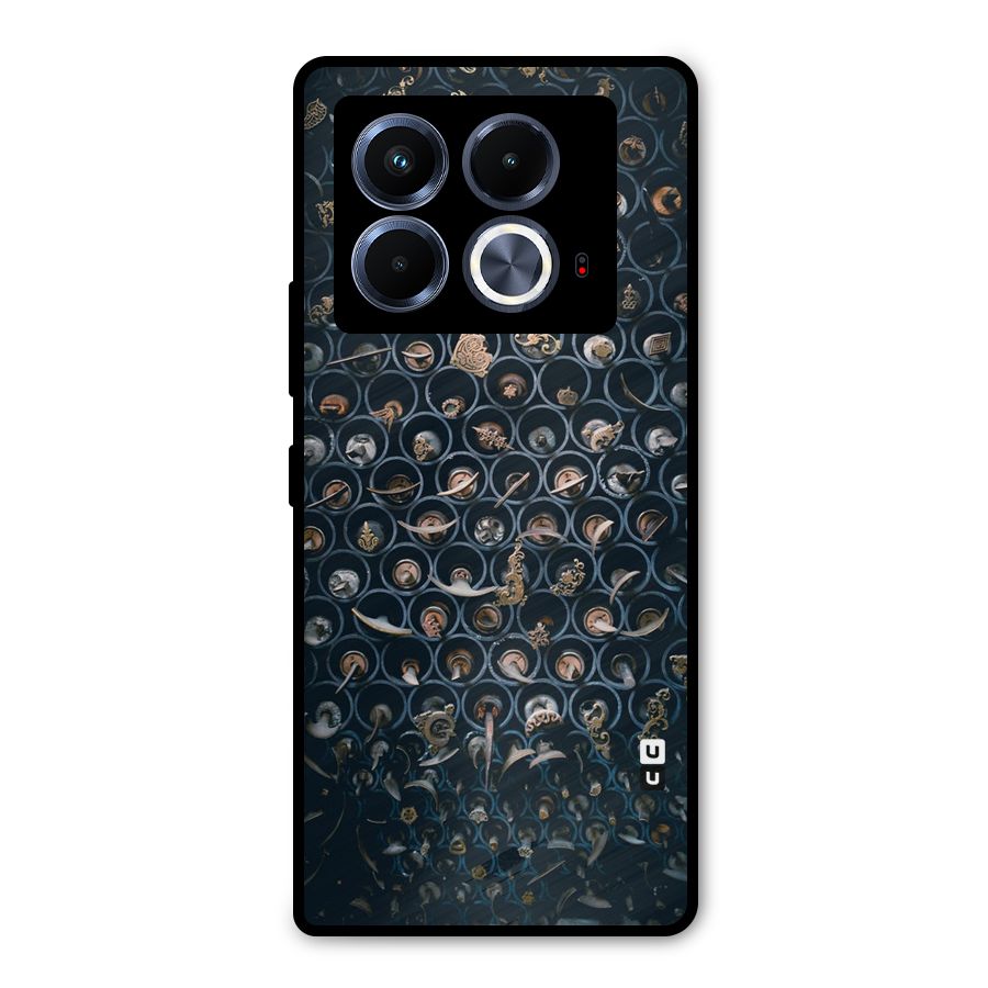 Ancient Wall Circles Metal Back Case for Infinix Note 40 5G