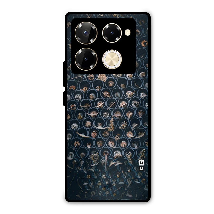 Ancient Wall Circles Metal Back Case for Infinix Note 40 Pro Plus