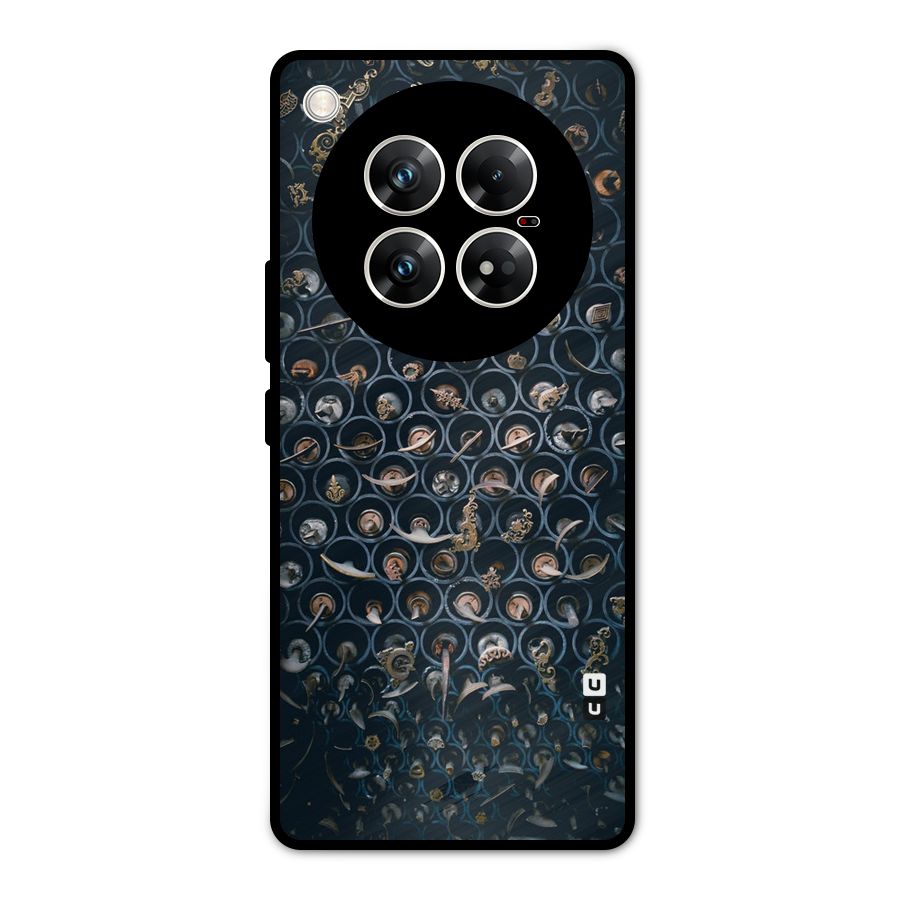 Ancient Wall Circles Metal Back Case for Infinix Zero 40 5G