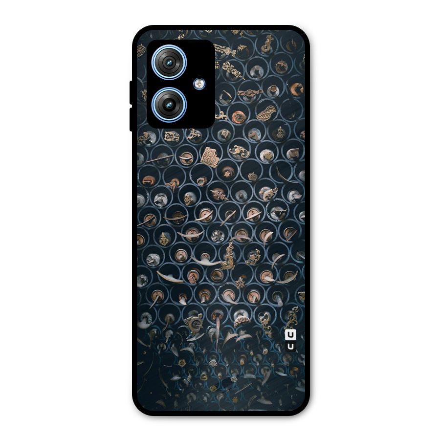 Ancient Wall Circles Metal Back Case for Moto G54