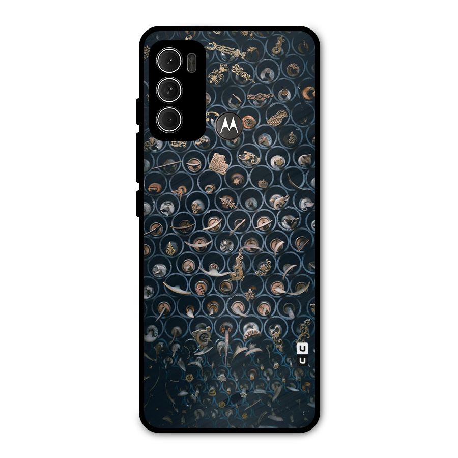 Ancient Wall Circles Metal Back Case for Moto G60