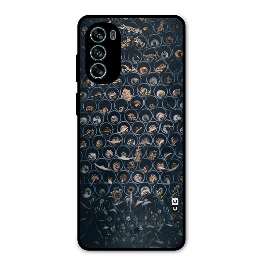 Ancient Wall Circles Metal Back Case for Moto G62