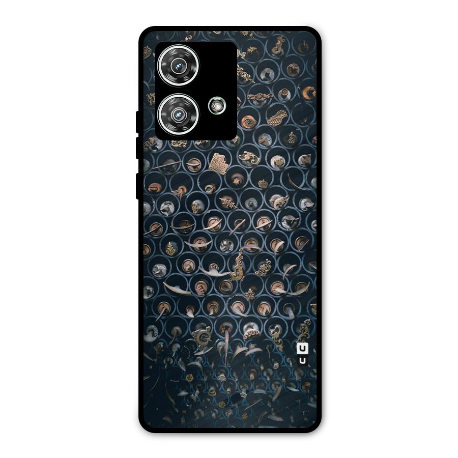 Ancient Wall Circles Metal Back Case for Motorola Edge 40 Neo