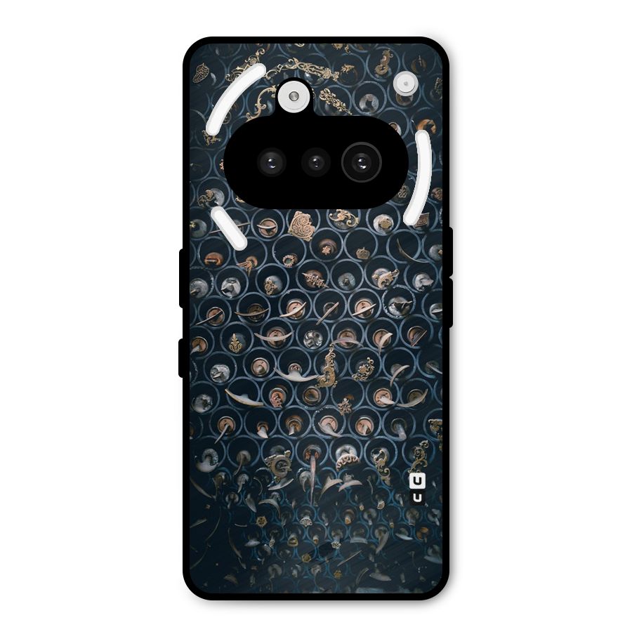 Ancient Wall Circles Metal Back Case for Nothing Phone 3a